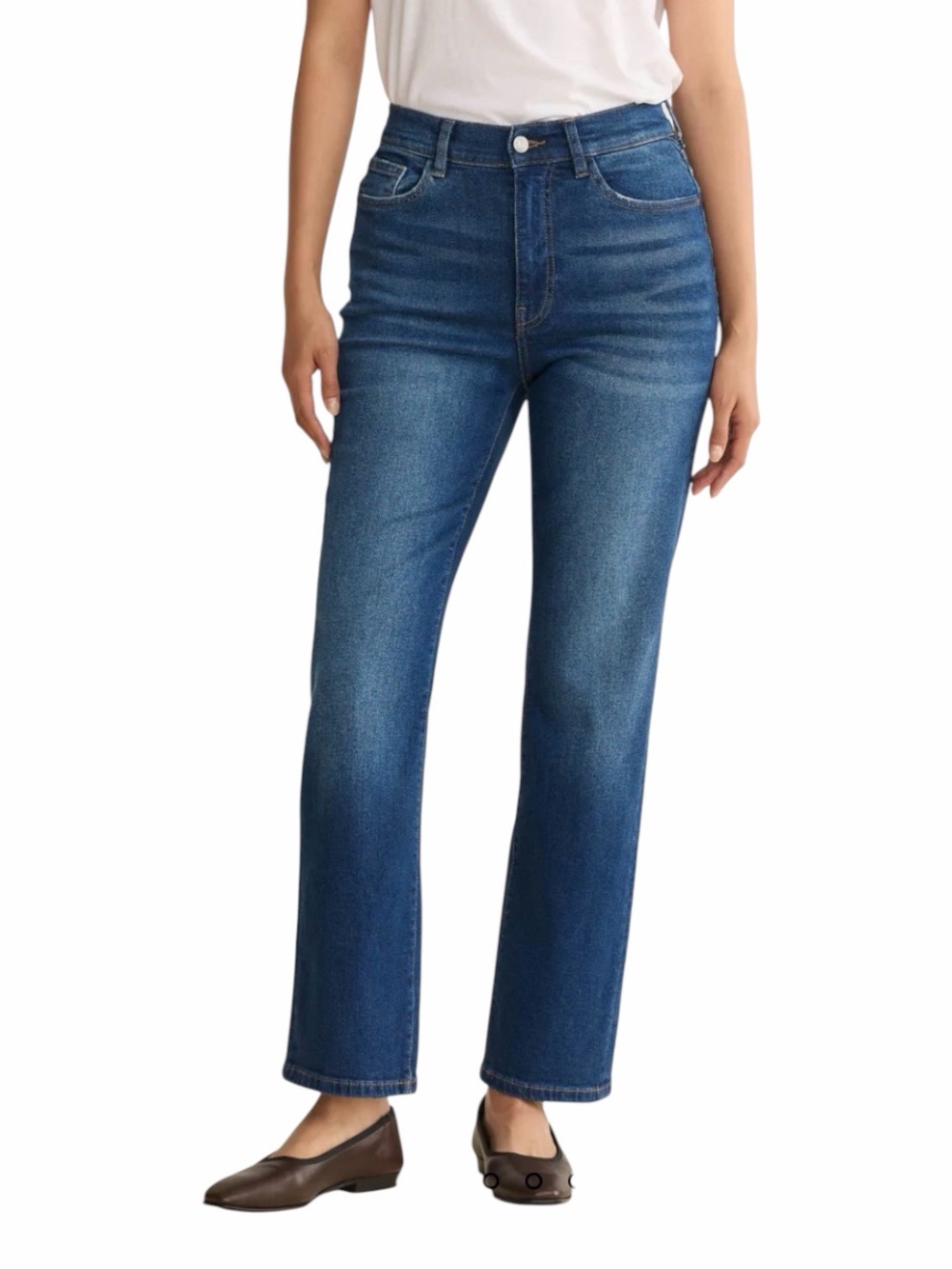 Warp + Weft Women's ASE Carson High Waisted Straight Leg Jeans - Sz 29 - NWT